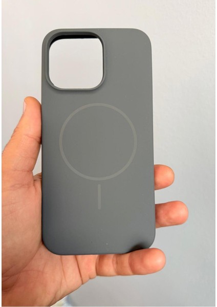 iphone 15 Promax Silikon Magsafe Gri Kılıf fiyatları