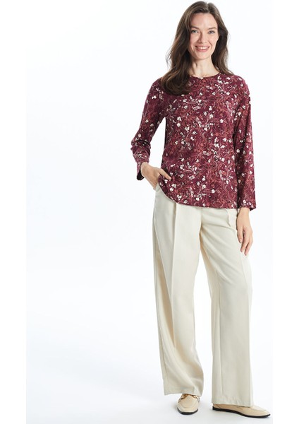 Yeni Sezon Bisiklet Yaka Desenli Kadın Bluz fiyatları