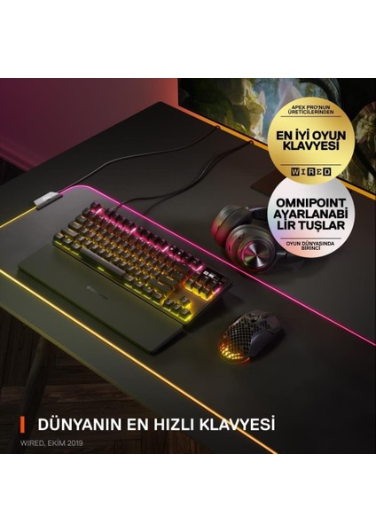 Apex Pro Tkl Rgb Ingilizce Kablolu Mekanik Oyuncu Klavyesi - Outlet modelleri