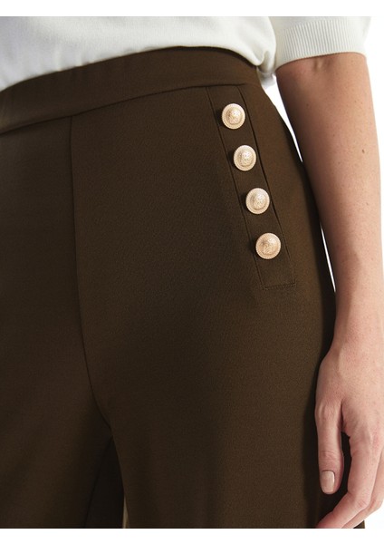 Yeni Sezon Beli Lastikli Düz Geniş Paça Kadın Pantolon modelleri