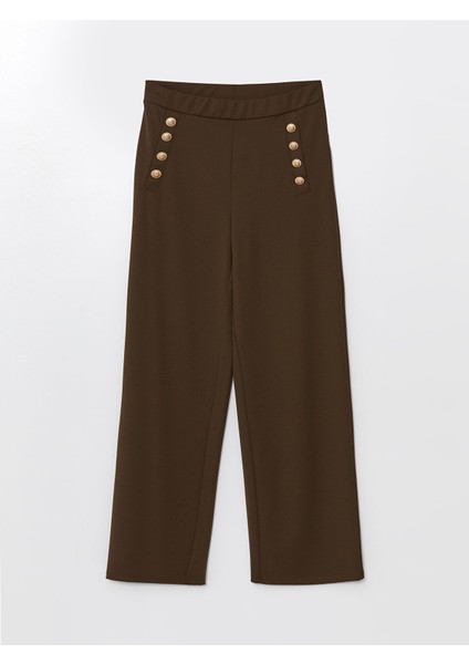 Yeni Sezon Beli Lastikli Düz Geniş Paça Kadın Pantolon indirimleri