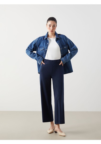 Yeni Sezon Beli Lastikli Kadın Pantolon