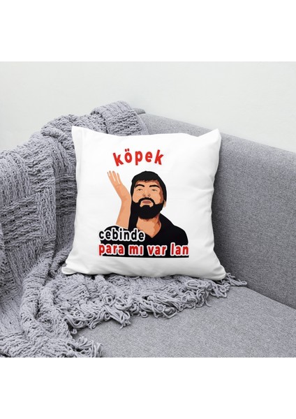 Cebinde Para Mı Var Lan Köpek Özel Baskılı Yastık