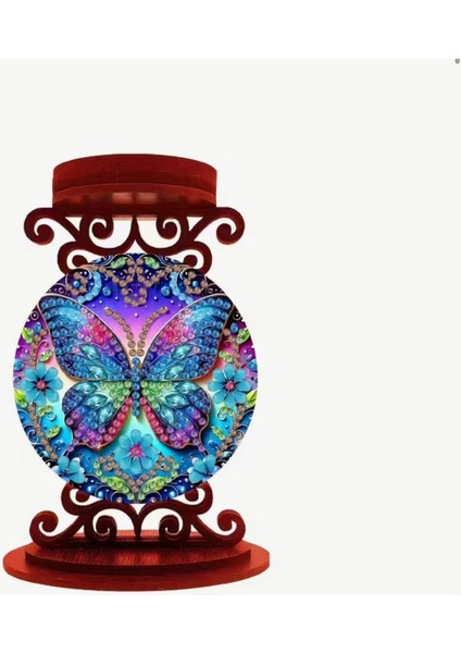 5 D Elmas Boyama Kendin Yap Şamdan Altlığı Seti fırsatları