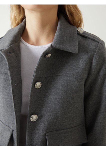 Yeni Sezon Gömlek Yaka Süet Kadın Ceket modelleri