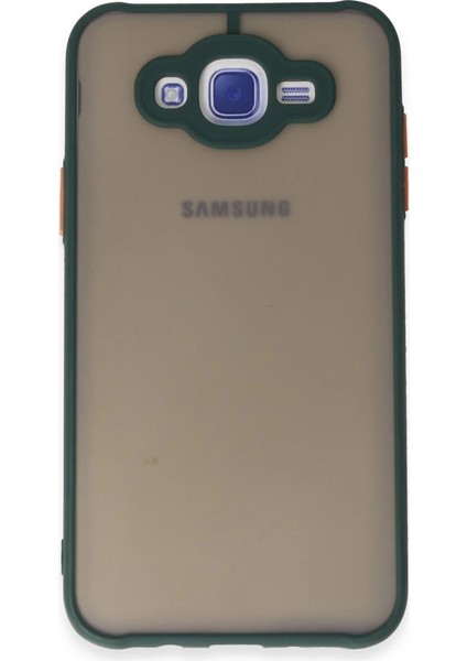 J7 Kılıf Montreal Silikon Kapak - Yeşil