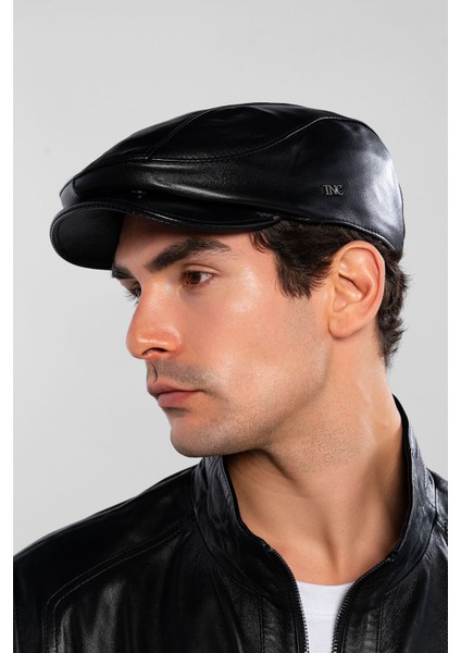 Erkek Hakiki Deri Siyah Deri London Şapka 524 1134-1 Spk Y25 Sıyah Dr fiyatları