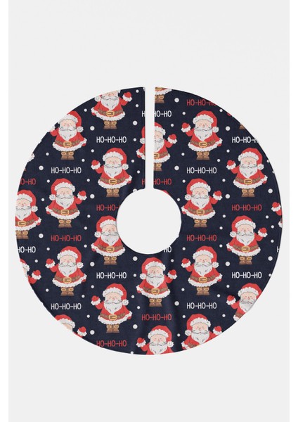 Noel Temalı Noel Baba Desenli Ho Ho Yazılı Yılbaşı Çam Ağacı Örtüsü modelleri