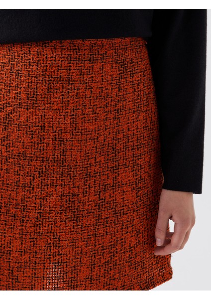 Yeni Sezon Beli Fermuarlı Desenli Kadın Tüvit Etek indirimleri