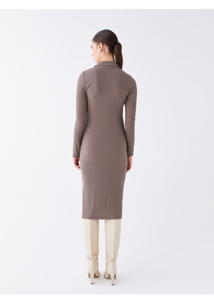 Yeni Sezon Düz Uzun Kollu Kadın Gömlek Elbise indirimleri