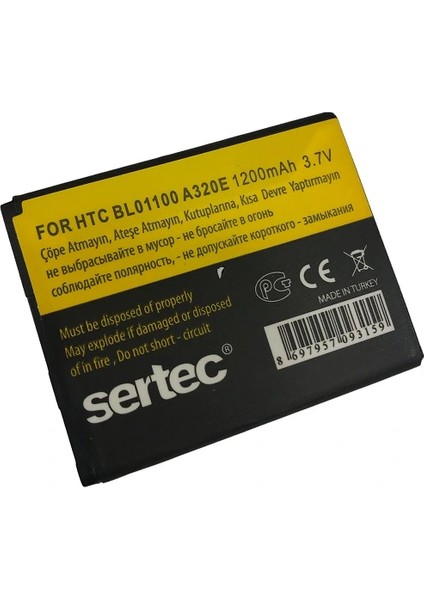 Htc A320E / Desire C / BA-S850 Uyumlu Batarya