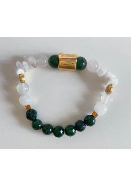 Mimi, Yeşim ve Ay Taşı Doğal Taş Bileklik