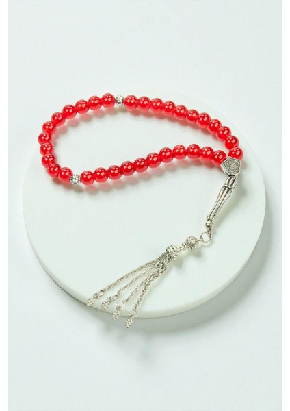 10 Adet 33LÜ Hac Umre Hediyelik Tesbih - Kırmızı indirimleri