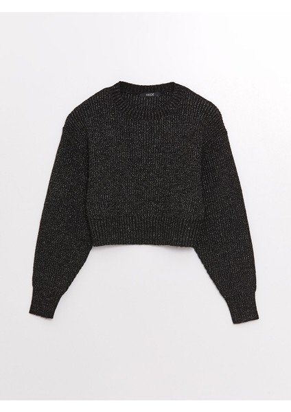 Yeni Sezon Bisiklet Yaka Parlak Görünümlü Kadın Triko Kazak indirimleri