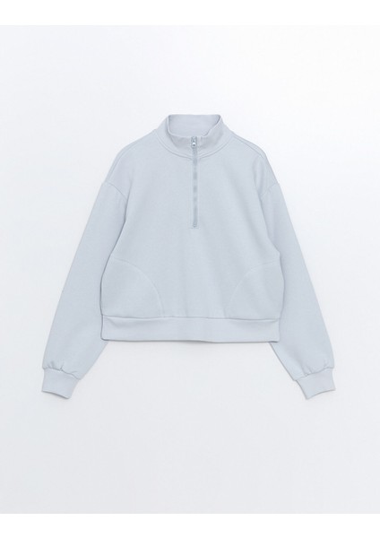 Yeni Sezon Dik Yaka Oversize Kadın Kalın Sweatshirt indirimleri