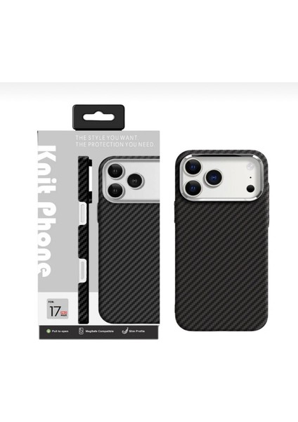 17 Pro Max Uyumlu Ekoseli Kevlar Case