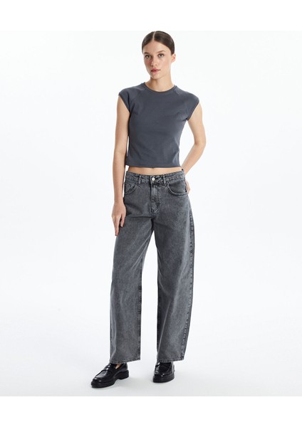 Yeni Sezon Baggy Fit Kadın Jean Pantolon