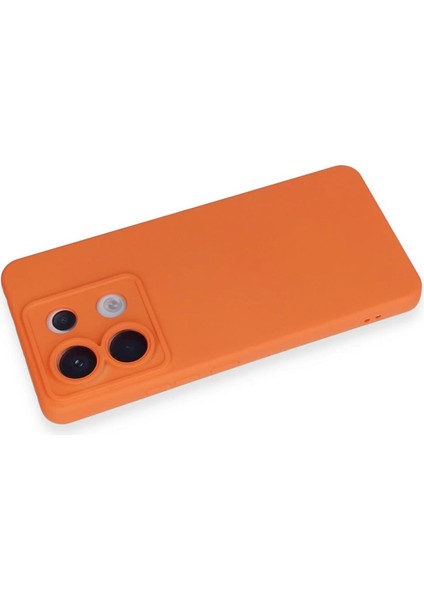Newface Redmi Note 13 5g Kılıf Nano Içi Kadife Silikon - Turuncu modelleri