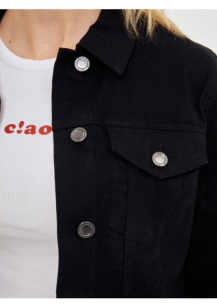 Yeni Sezon Gömlek Yaka Kadın Jean Ceket modelleri