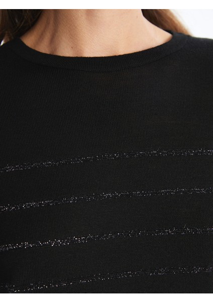 Yeni Sezon Bisiklet Yaka Çizgili Kadın Triko Kazak modelleri