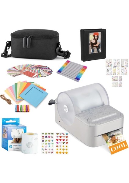 Sprocket Panorama Instant Taşınabilir Etiket ve Fotoğraf Yazıcısı Hediye Paketi