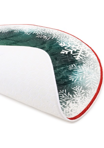 Yılbaşı Ağacı Altı Örtüsü | Yılbaşı Desenli Çam Ağacı Ayak Örtüsü Kaymaz Dot Tabanlı Halı | MIM0359 modelleri