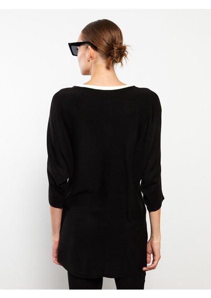 Yeni Sezon Bisiklet Yaka Düz Uzun Kollu Kadın Triko Kazak fırsatları