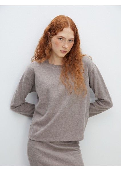 Yeni Sezon Bisiklet Yaka Kadın Triko Kazak