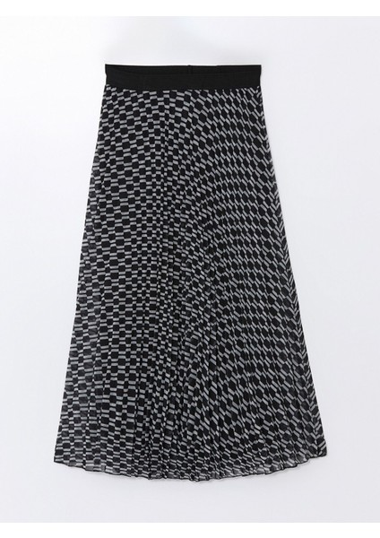 Yeni Sezon Beli Lastikli Desenli Kadın Etek indirimleri