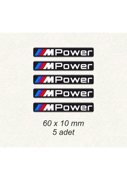 Bmw M Power 5'li Damla Sticker