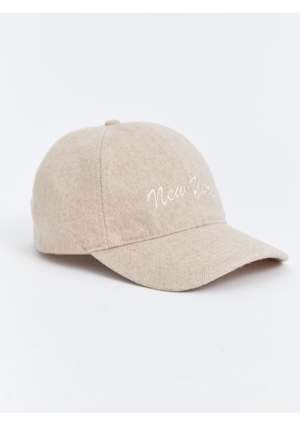 Yeni Sezon Yazı Nakışlı Kadın Kep Şapka