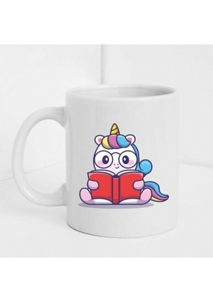 Unıcor Figürlü Beyaz Baskılı Kupa Bardak