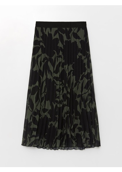 Yeni Sezon Beli Lastikli Desenli Pileli Kadın Etek indirimleri