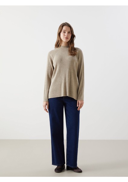 Yeni Sezon Yarım Balıkçı Yaka Oversize Kadın Triko Kazak fiyatları