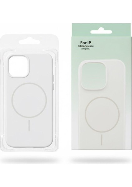 iphone 14 Promax Beyaz Silikon Magsafe Kılıf modelleri