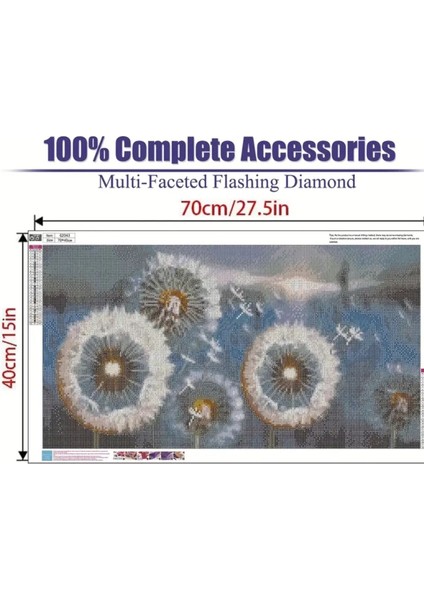 5 D Elmas Mozaik Boyama 70 cm x 40 cm Tablo