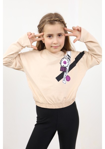 Kız Çocuk Baskılı Tişört