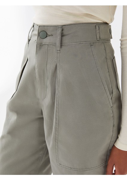 Yeni Sezon Rahat Kalıp Düz Gabardin Kadın Pantolon modelleri