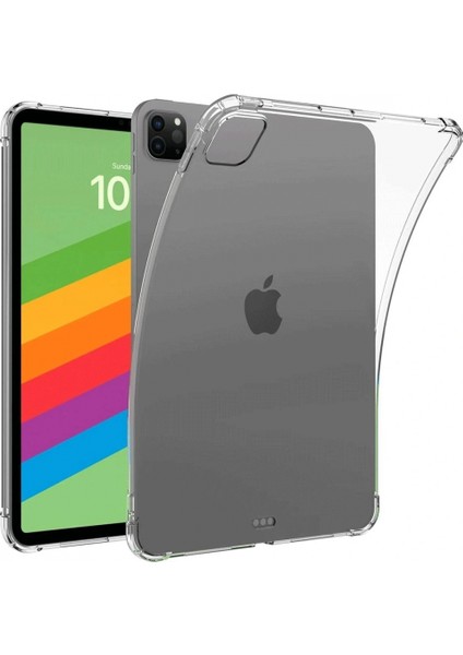 Ieg iPad Pro 13 (2024) Kılıf Anti Shock Tablet Silikon - Şeffaf