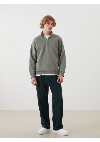 Yeni Sezon Rahat Kalıp Beli Bağcıklı Erkek Kalın Eşofman Altı