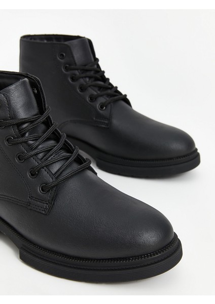 Yeni Sezon Bağcıklı Deri Görünümlü Erkek Bot modelleri