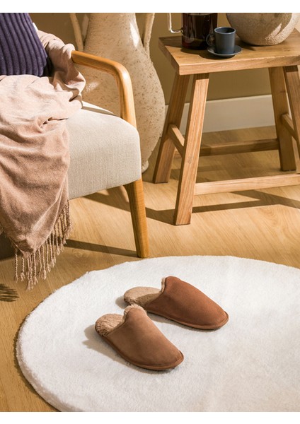 Yeni Sezon Içi Kürklü Erkek Ev Terliği