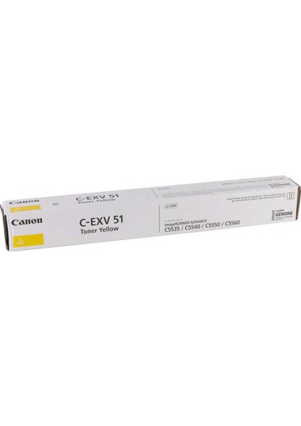 - CEXV51 Sarı Toner