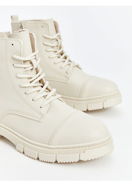 Yeni Sezon Deri Görünümlü Fermuarlı Erkek Bot modelleri