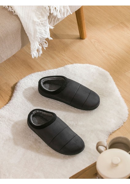 Yeni Sezon Içi Tüylü Erkek Ev Terliği