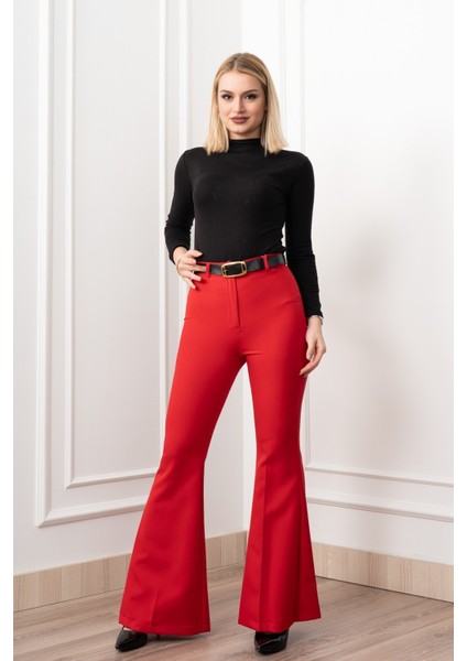 Elitecontour High-Waist Flare Atlas Pantolon