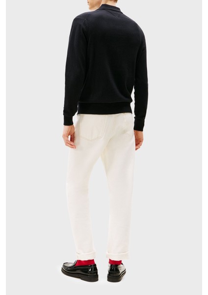 Pamuklu Regular Fit Polo Yaka Kazak Erkek Kazak MW0MW36519 Bds fırsatları