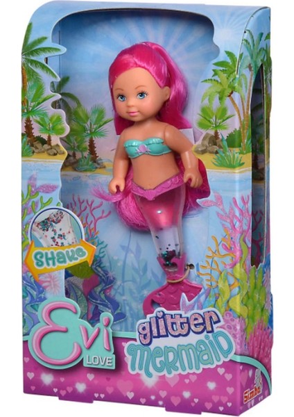 Bfs Evi Love Sallandığında Parlayan Kuyruk Yüzgeciyle Parıltılı Denizkızı Bebeği SMB-105 indirimleri