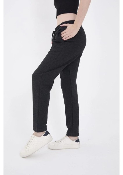 Unisex Üç Iplik Basic Eşofman Pantolon - Antrasit