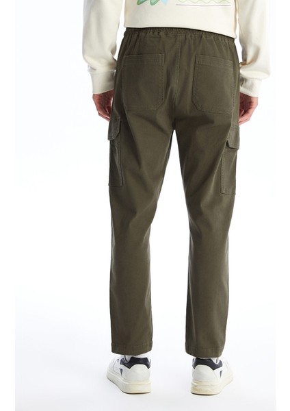Yeni Sezon Standart Kalıp Gabardin Erkek Kargo Pantolon fırsatları